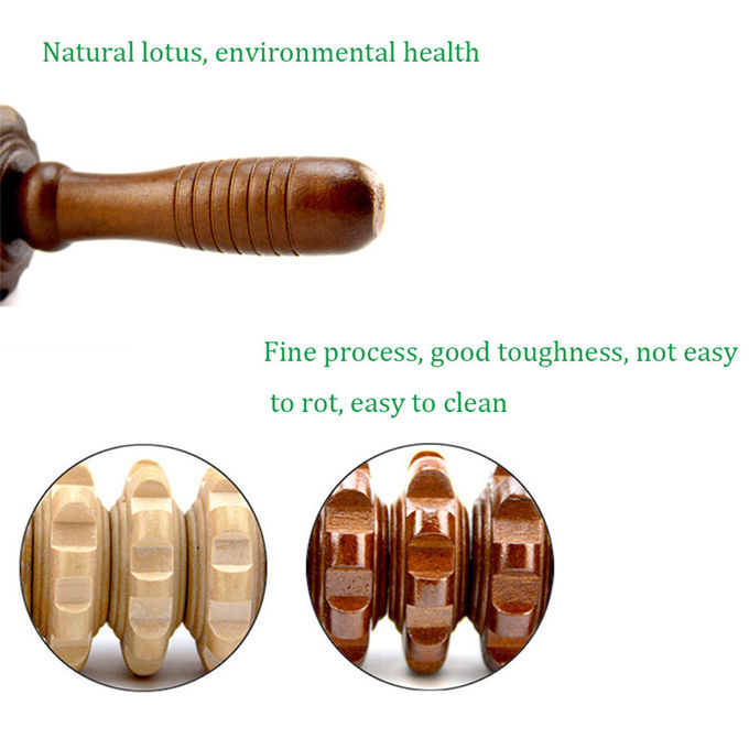 غلتک ماساژ چوبی با طول 39 سانتی متر به طور موثر گردش خون را بهبود می بخشد
