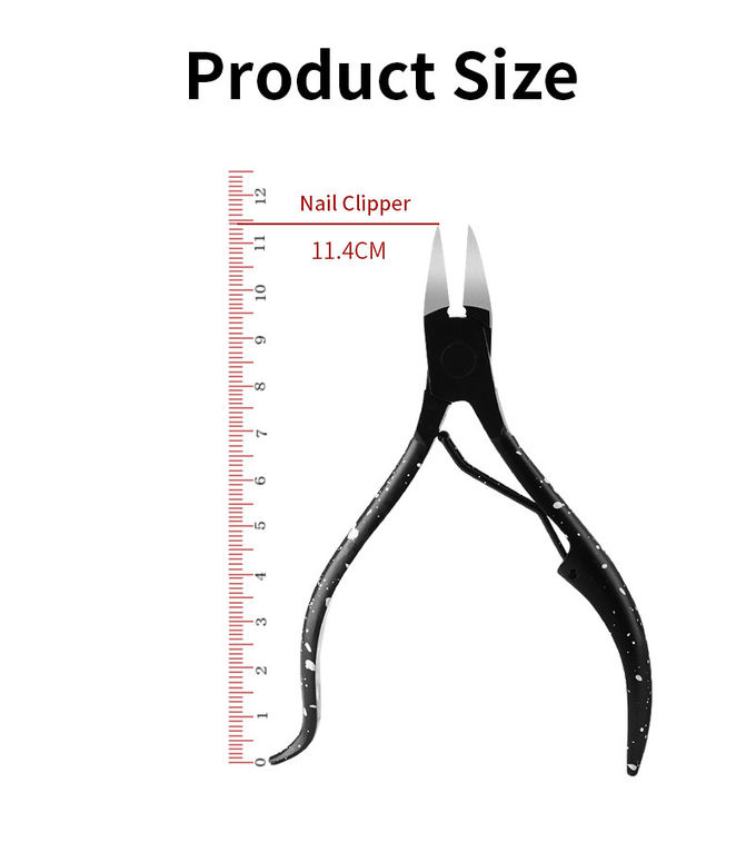 ابزار مراقبت از ناخن ناخن ناخن Ingrown ابزار برش لبه طول 11.4cm طراحی بوته قابل چرخش